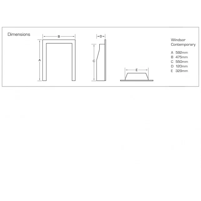 Flavel Windsor Traditional HE Gas Fire Slide Control Silver 4 Flavel Windsor Traditional HE Gas Fire Slide Control Silver - Image 2