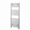 Towelrads Pisa Chrome Straight Heated Towel Rail 1200x300mm - 140014