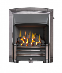 Valor Masquerade Slimline Convector Inset Fire Black Nickel