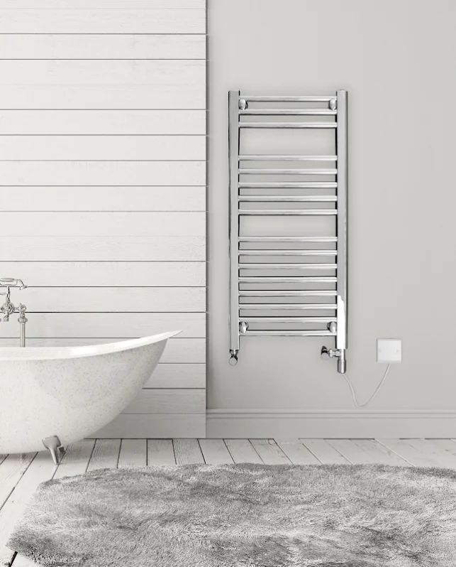 Discount Straight Dual Fuel Chrome Towel Rail 1467mm X 600mm - 6MC15DF 3 Discount Straight Dual Fuel Chrome Towel Rail 1467mm X 600mm - 6MC15DF
