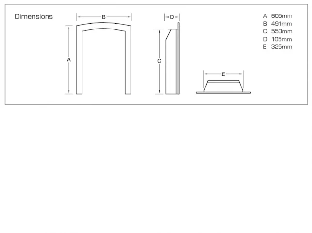 Flavel Melody Slimline Gas Fire Brass - FDRN45G 4 Flavel Melody Slimline Gas Fire Brass - FDRN45G - Image 2