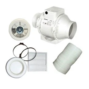 Airflow Aventa 100mm Inline Extractor Fan Kit With Timer And LED Lamp - 9041408 3 Airflow Aventa 100mm Inline Extractor Fan Kit With Timer And LED Lamp - 9041408