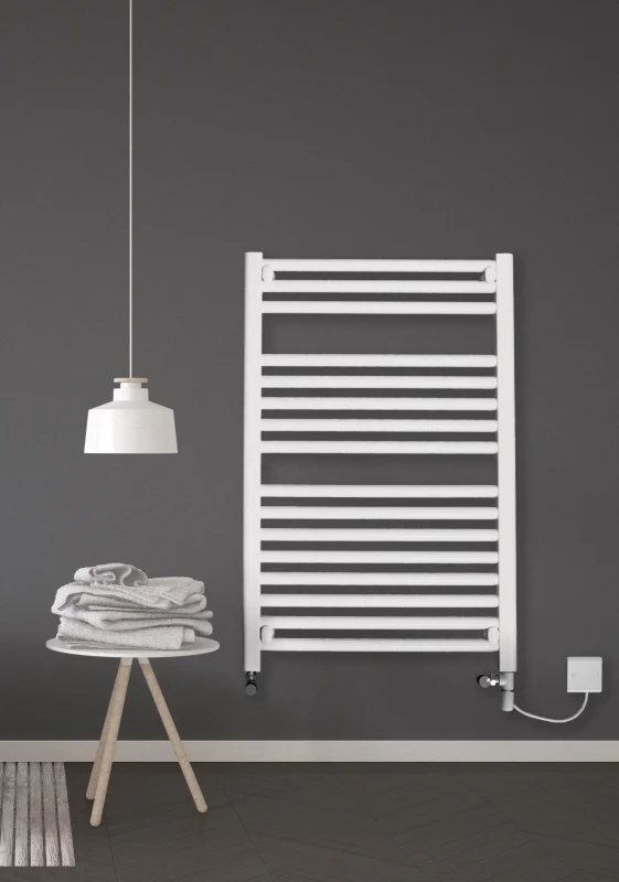 Discount Straight White Towel Rail 900mm X 600mm - 6M9 3 Discount Straight White Towel Rail 900mm X 600mm - 6M9