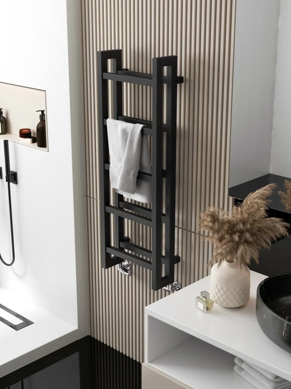 Terma Stand Heated Towel Rail 1150x400mm Modern Grey - WGSCA115040KDGRSX 4 Terma Stand Heated Towel Rail 1150x400mm Modern Grey - WGSCA115040KDGRSX - Image 3