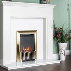 Flavel Orchestra Balanced Flue Gas Fire Manual Control Brass