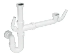 McAlpine 1 1/2" Bowl And Half Sink Trap - SK2