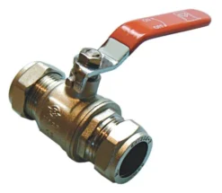 28mm Red Compression Lever Ball Valve - 10055422