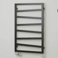 Terma Zig Zag Heated Towel Rail 835x500mm Heban Black - WGZIG083050KIHESX