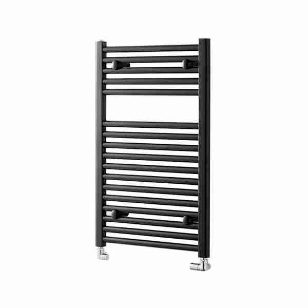 Towelrads Pisa 25mm Black Straight Heated Towel Rail 800x600mm - 170003 3 Towelrads Pisa 25mm Black Straight Heated Towel Rail 800x600mm - 170003