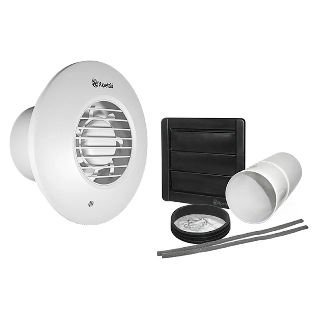 Xpelair Simply Silent Standard Round 100mm Bathroom Fan With PIR Sensor & Wall Kit - DX100PIRR 3 Xpelair Simply Silent Standard Round 100mm Bathroom Fan With PIR Sensor & Wall Kit - DX100PIRR