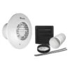 Xpelair Simply Silent Standard Round 100mm Bathroom Fan With Pullcord & Humidstat & Timer & Wall Kit - DX100HPTR 1 Xpelair Simply Silent Standard Round 100mm Bathroom Fan With Pullcord & Humidstat & Timer & Wall Kit - DX100HPTR -Heat Forge Shop 86ca99e2 f034 4679 9a7e b2dbdb7fd608 2