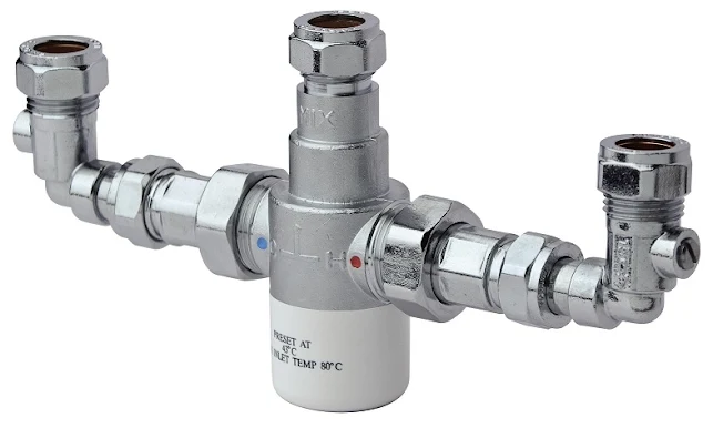 Bristan Gummers 15mm Thermostatic Mixing Valve With Isolation Valve - MT503CP-ISOELB 3 Bristan Gummers 15mm Thermostatic Mixing Valve With Isolation Valve - MT503CP-ISOELB