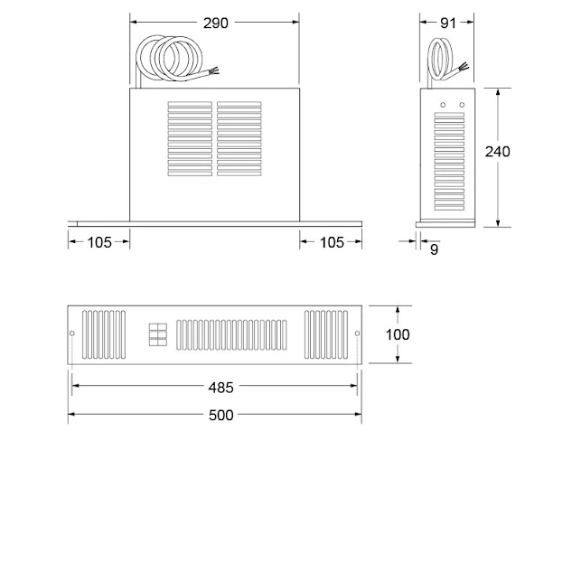 Smith's Space Saver SS2E Electric Plinth Heater With White Grille 4 Smith's Space Saver SS2E Electric Plinth Heater With White Grille - Image 2