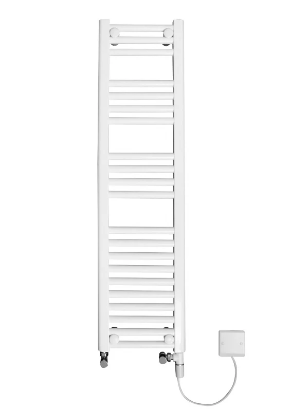 Discount Straight Dual Fuel White Towel Rail 900mm X 600mm - 6M9DF 4 Discount Straight Dual Fuel White Towel Rail 900mm X 600mm - 6M9DF - Image 2