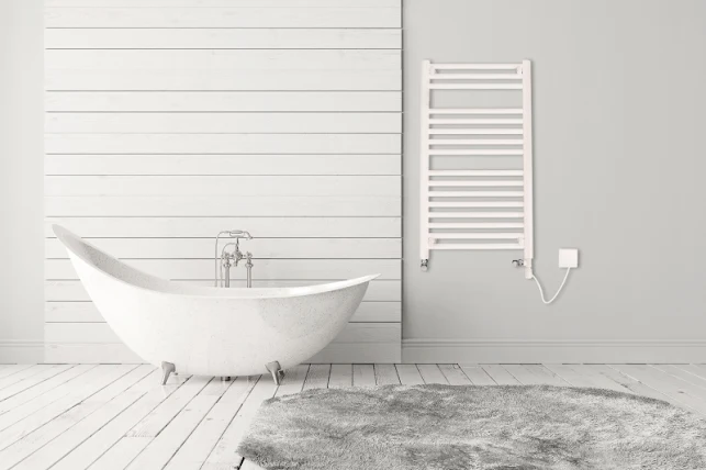 Discount Straight Dual Fuel White Towel Rail 900mm X 600mm - 6M9DF 6 Discount Straight Dual Fuel White Towel Rail 900mm X 600mm - 6M9DF - Image 4