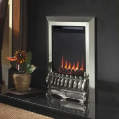 Flavel Raglan Balanced Flue Gas Fire Manual Control Silver