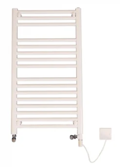 Discount Straight Dual Fuel White Towel Rail 900mm X 600mm - 6M9DF