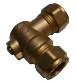 15mm Brass Full Flow Angled Isolation Valves Pack Of 10 - 10030396/10