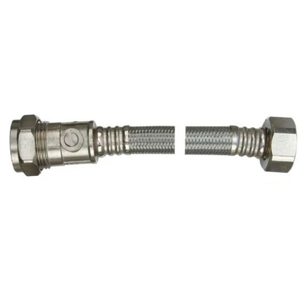 15mm X 1/2" 500mm Flexible Tap Connector With Isolation Valve - 29030083 3 15mm X 1/2" 500mm Flexible Tap Connector With Isolation Valve - 29030083