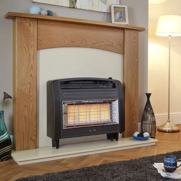 Flavel Strata Outset Gas Fire Brown 3 Flavel Strata Outset Gas Fire Brown