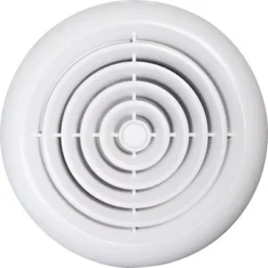Airflow 100mm Round Wall Grille White - 9041465R