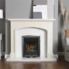 Valor Petrus Slimline Homeflame Black Chrome Gas Fire